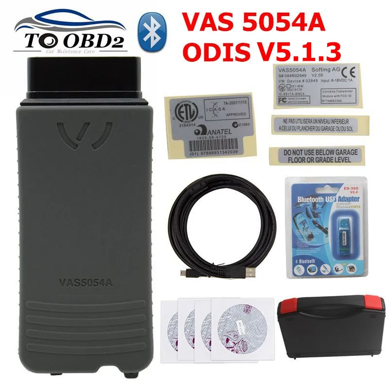 

VAS5054 ODIS V5.1.3 keygen Auto OBD2 Diagnostic Tool VAS5054A VAS 5054A Bluetooth code reader Scanner For VW/for AUDI/for SKODA