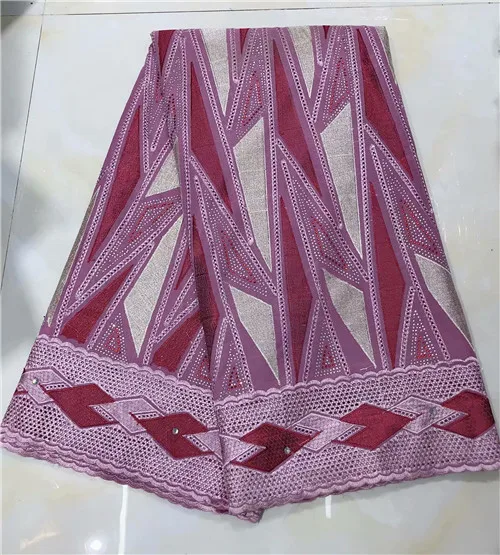 Африканское сухое кружево ткань швейцарская вуаль с камнями швейцарское хлопчатобумажное кружево высокого качества хлопчатобумажные кружевные ткани для свадьбы XSJUN264 - Цвет: 5