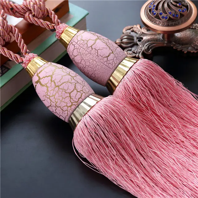 Multi Color Optional 65cm Decorative Curtain tassels High Quality