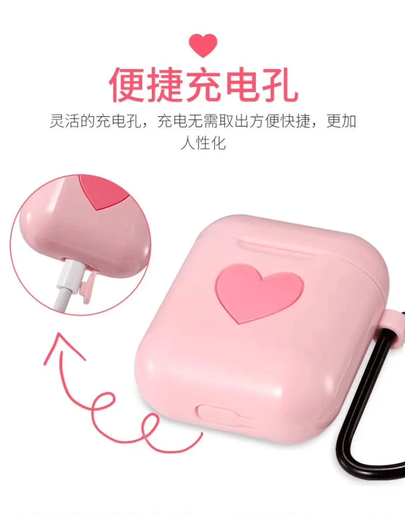 لطيف لينة حالة السيليكون ل AirPods حامي غطاء للكم الملونة حالة ل أبل الهواء القرون اللاسلكية سماعة صندوق تخزين