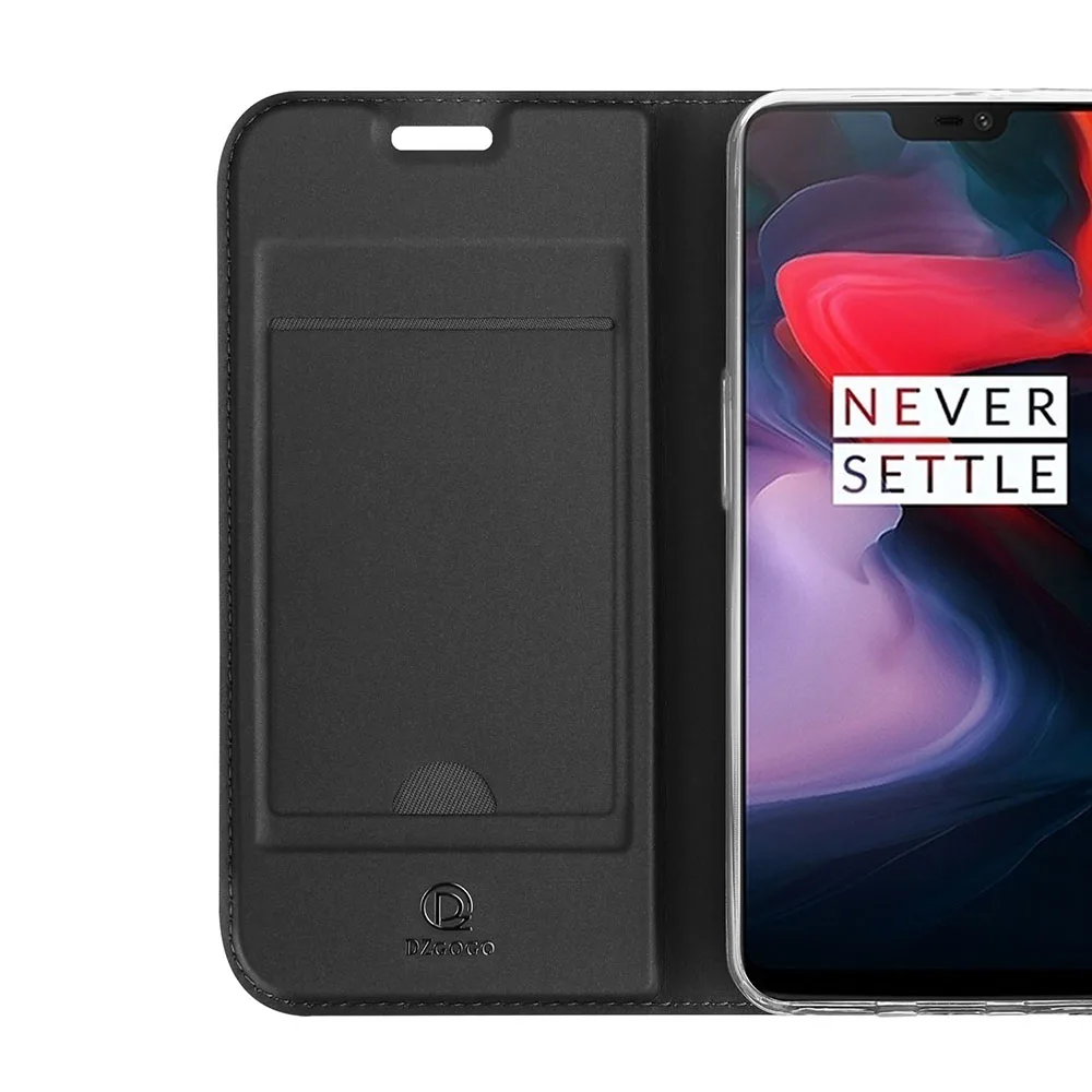 DZGOGO для OnePlus 6 чехол мобильного телефона кожаный карман карт кошелек сумка