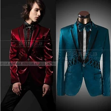 Новые мужские брендовые модные вечерние костюмы жених свадьба хост ведущий установлены студия одежды костюмы/S-XL