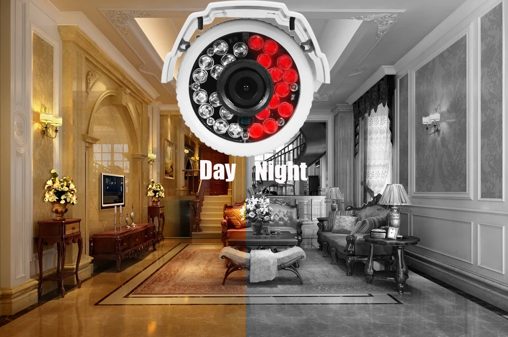 GADINAN AHD Bullet Camera 1MP 1.3MP 2MP 3MP 4MP Full HD CCTV Outdoor Security IR Cut Night Vision With 24PCS IR LED ABS Plastic best outdoor security cameras