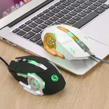 EPULA модная Проводная офисная игровая мышь 3200 dpi 6D кнопки светодиодный Проводная игровая мышь для ПК ноутбука