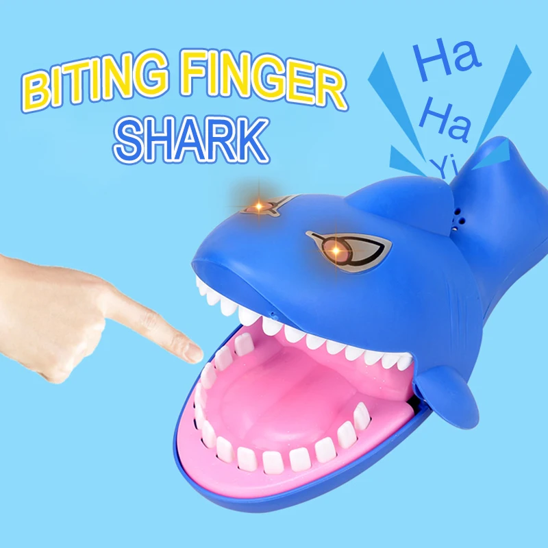 Кусая палец Акула игрушки рот укус Finger игры Забавный Новинка игрушка для