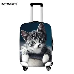 INSTANTARTS аксессуары для путешествий, чемодана крышка Американский короткошерстная 3D животных кошка печать тележка чемодан защитная крышка