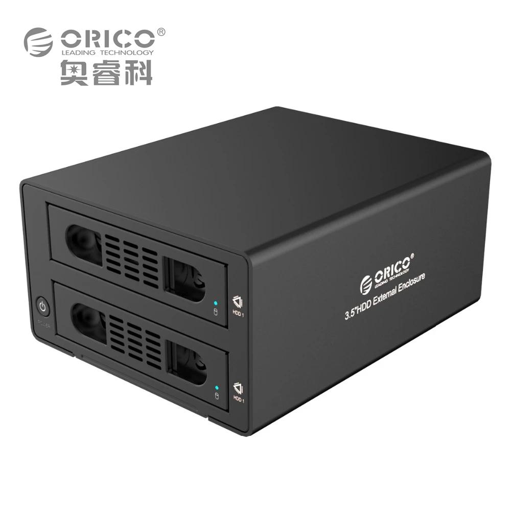 orico 3529rus3 tool free aluminum 2 bay 3 5 quot sata2 0 usb3 0 esata hdd external station orico 3529rus3 tool free aluminum 2 bay 3 5 quot sata2 0 usb3 0 esata hdd external station