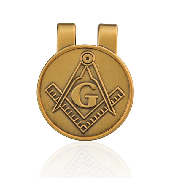 Masonic Mason Freemason Logo Money Clip Credit Card Holder Pin