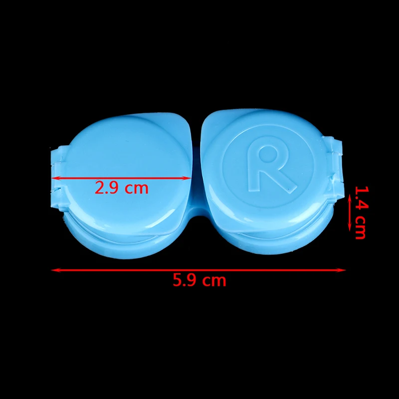 1 шт., двойной футляр для контактных линз карамельного цвета, чехол для контактных линз, дорожный набор, держатель, контейнер, контактные линзы, пинцет
