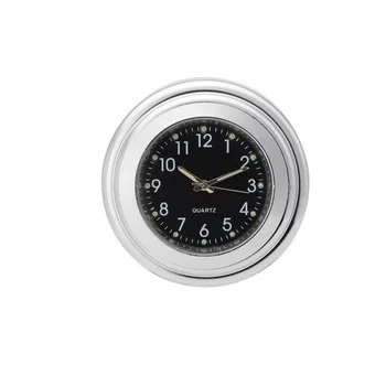 

7/8" - 1" Motorcycle Top Mount Handlebar Clock Waterproof Black Dial Clock Curiser Outboard Motocross Paramotor Hour Meters
