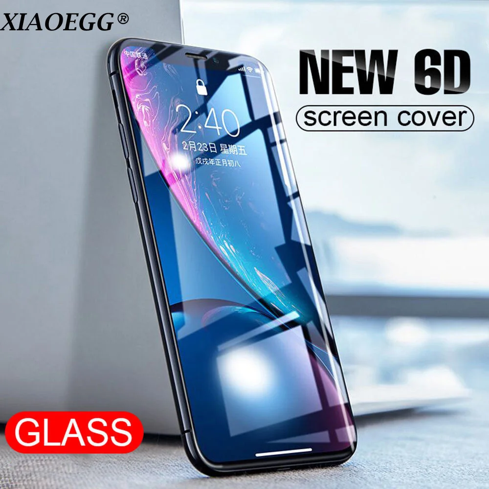 

NEW 6D 9H Tempered Glass Screen Protector Guard For iPhone X XS 100%Tempered Glass Screen Protector For iphone 7 8plus Guard