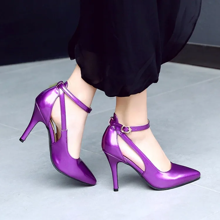 

Big Size11 12 13 High heels sandals women shoes woman summer ladies Tip-up slim-heeled high-heeled buckled shoes