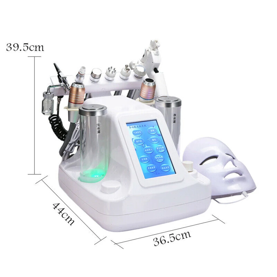  HOTTEST 11 in 1 Hydra Dermabrasion Spa Facial Machine RF Bio-lifting Water Jet Hydro Microbubble Sk