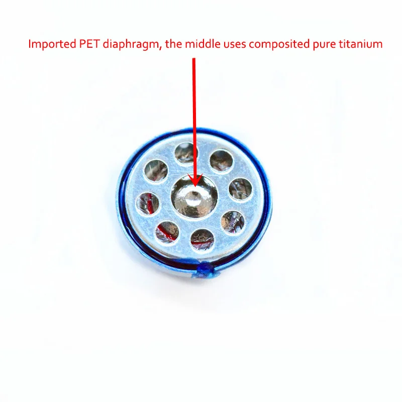2 шт./партия 10 мм 32 Ом драйвер для наушников DIY 3 способ сбалансированный в ухо наушники громкоговорители композитный чистый титан диафрагма