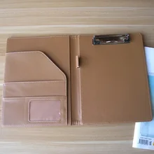 Рекламная акция, А5, искусственная кожа, папка для файлов, Обложка для конференц-меню, с блокнотом, внутренний зажим для бумаги, блокнот, офисные принадлежности