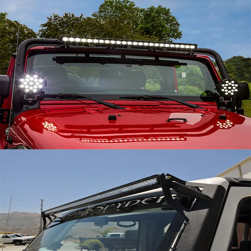 45 дюймов 126 Вт Super Slim Led Off Road Свет Бар автомобильные Запчасти Led Single Beam 12 вольт Универсальный Рейлинги на крыше диодные лампы Для авто Аксессуаров 4x4 Off Road