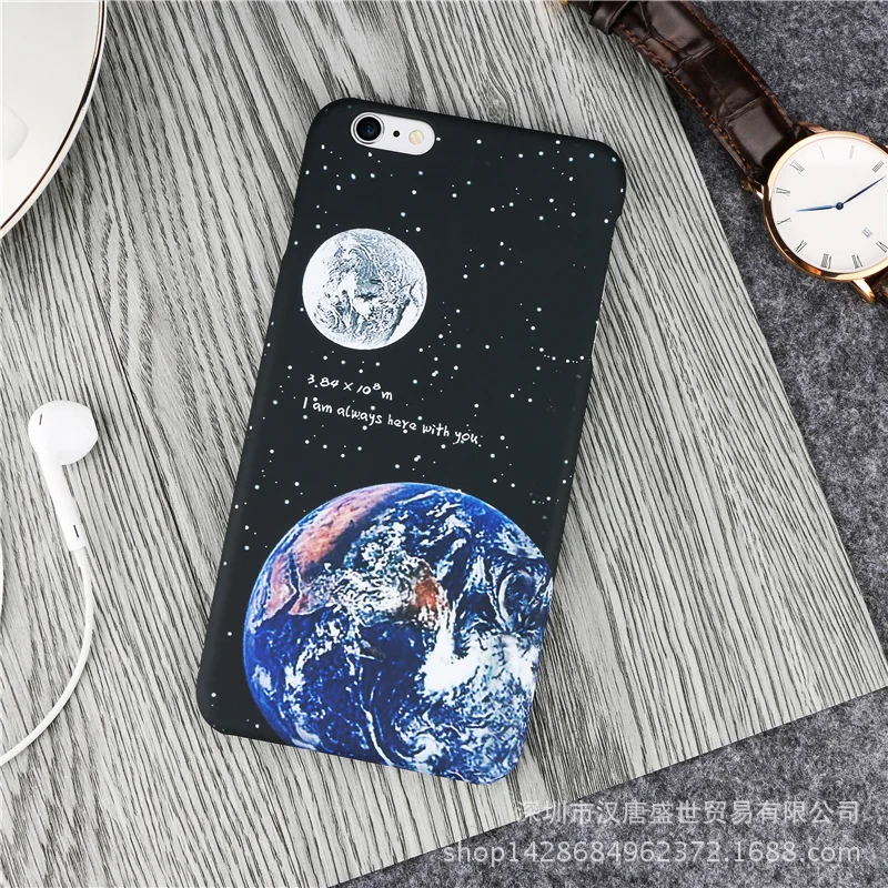 

Phone Case For iphone 7 6 7plus 8 Case Star Series Water Cover Relief Shell Hard Coque For iPhone 6 8 Plus 6s plus 7 Cases Cover