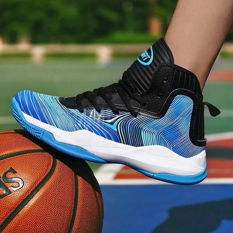 Мужская баскетбольная обувь размера плюс 35-47, удобная дышащая спортивная обувь, спортивная Мужская дышащая обувь, Прогулочные кроссовки высокого качества