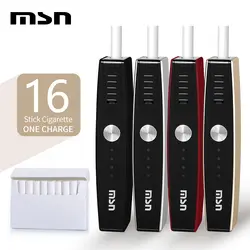 Лидер продаж! MSN M1 Vape 900 mah Icos электронные сигареты 3,7 v HNB теплу сигареты не горят Популярные с палкой 4 цвета Vapar комплект