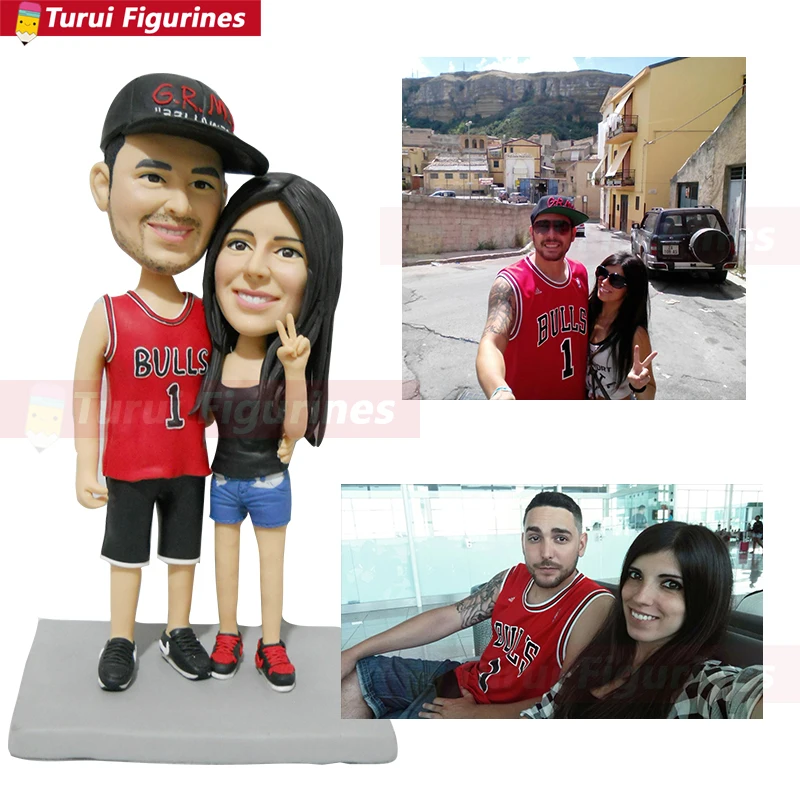 custom miniatures online character design couple figurines personalized costume clay dolls customized tabletop miniatures and st
