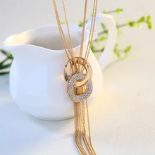 2016 Fine Jewelry Jewelry Sweater Chain Necklace Match Long Tassel Accessories Manufacturers Selling Female Generation