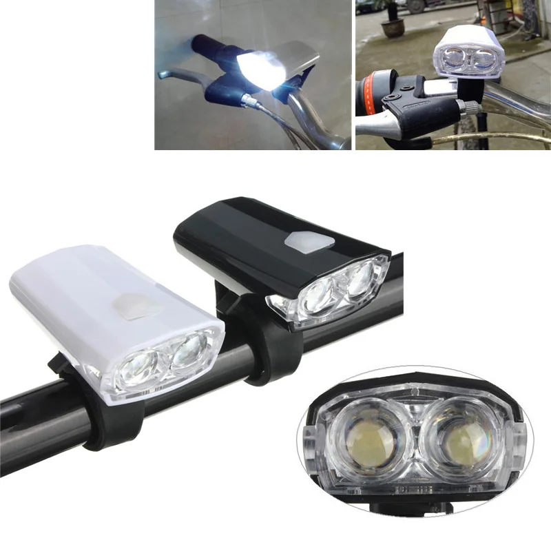 

High Quality Bike Cycle LED Front Head Headlight USB Rechargeable Bicycle Light 3 Modes Black
