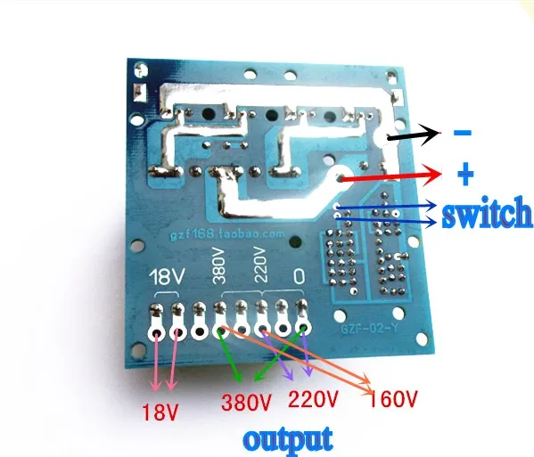 DC-AC преобразователь 12 В/24 В до 220 В 380 в 18 В AC 500 Вт инверторная плата модуль предварительного усилителя