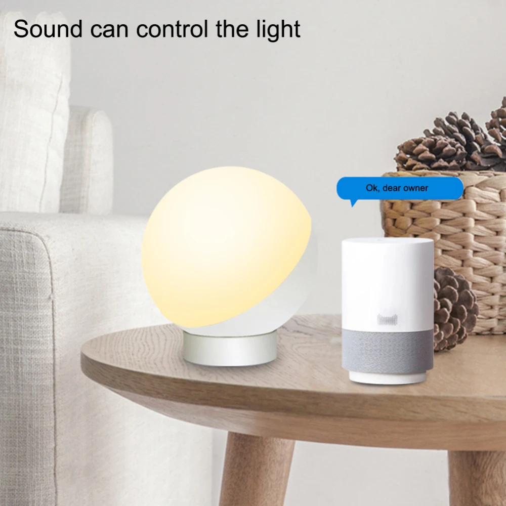  Smart LED Lights RGBW 7W dimmable Control timer Switch home Voice Control LED desktop Night Light W