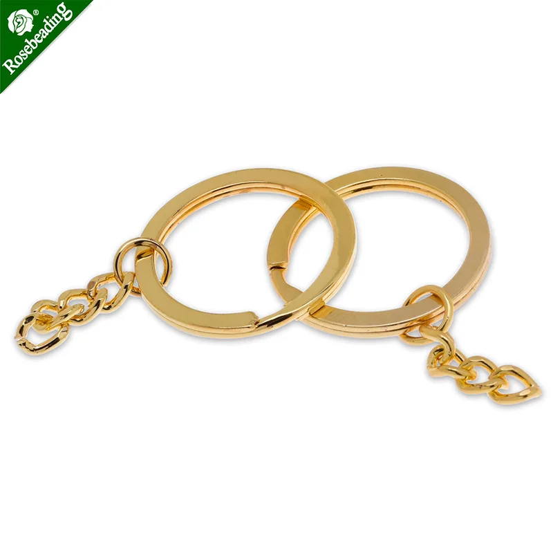 Железные круглые кольца для ключей раздельные плоский брелок органайзер