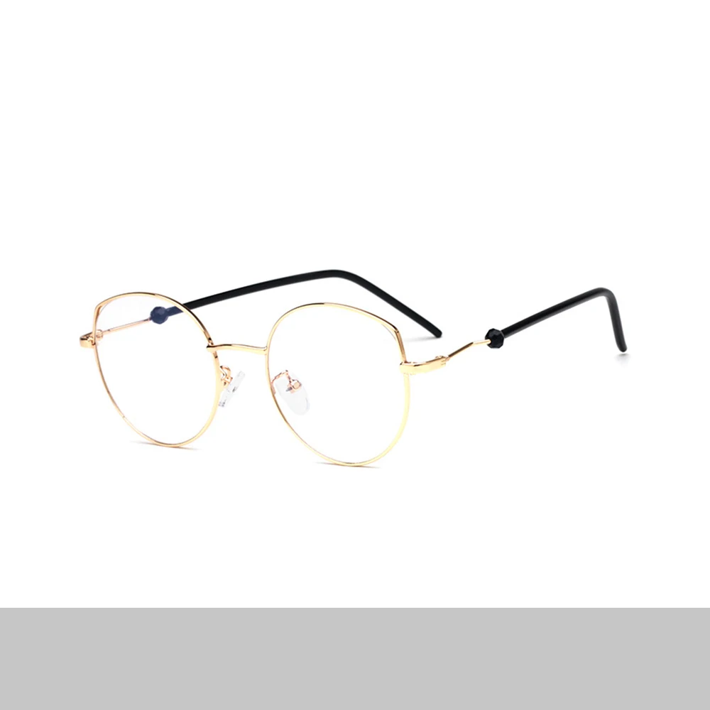 Очки прозрачные, оправа для очков оправа для мужчин и женщин круглые золотые очки для чтения очки с высоким качеством 1882OLO - Цвет оправы: gold