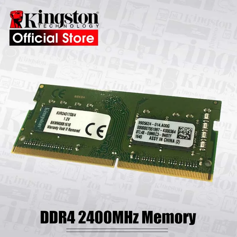 Kingston память Intel игровая Память DDR4 ram 8GB 4GB 2400Mhz 1,2 V 260 Pin ноутбук Память ram карты памяти