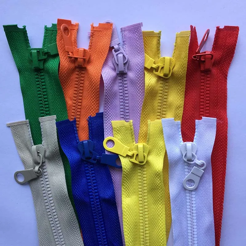 

3 piece 70cm 80cm Open end Zipper 5# Resin Zipper Color Black White Grey Beige Down Jacket /Overcoat Zipper Clothing Accessories