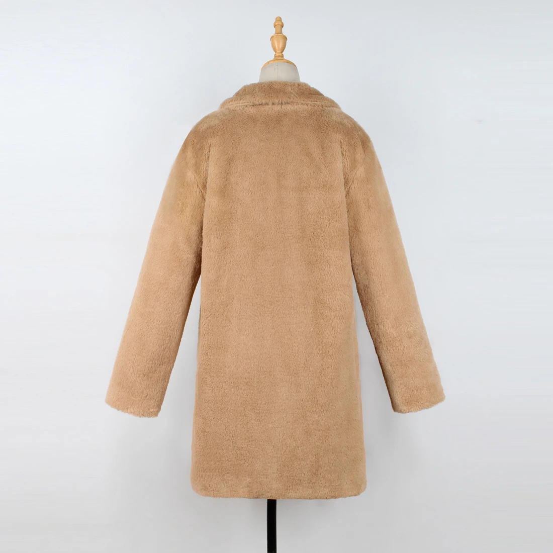 Женское пальто из искусственного меха, утолщенная теплая женская верхняя одежда из искусственного меха для осени и зимы, модные куртки, однотонное черное пальто из мягкой ткани 3xl