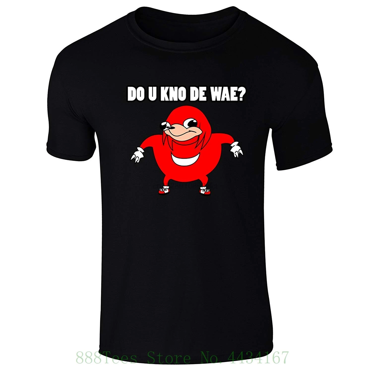 

Mens T shirt Ugandan Knuckles Meme Do U Kno De Wae Personalized T Shirt Custom T Shirt