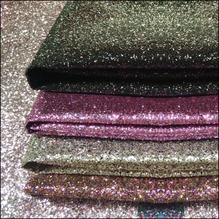 50M Satu Rol Terlaris Kain Glitter Kulit Glitter Chunky Berkilau Kualitas Tinggi untuk Penutup