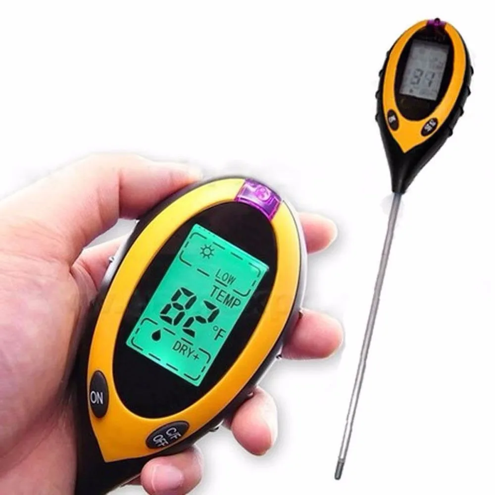 Durable-4-In-1-LCD-Moisture-Temperature-Sunlight-PH-Garden-Soil-Tester-Meter