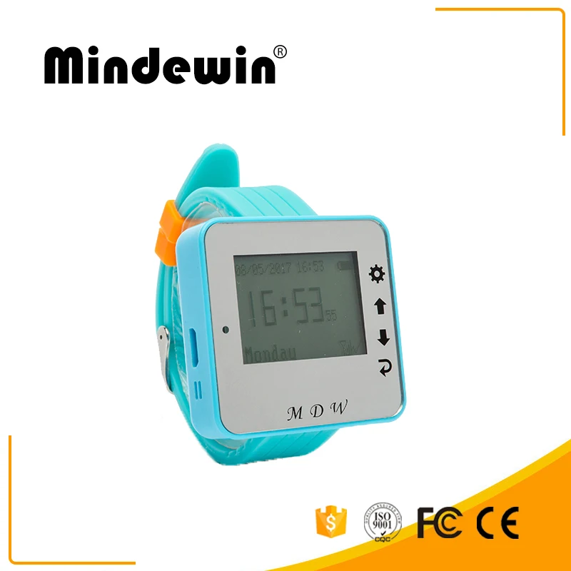 Беспроводные наручные часы Mindewin пейджер система вызова официанта Relogio Inteligente