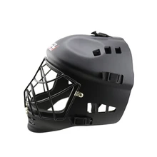 ABS EVA teenager foorball helmet field hockey helmet matte black color head protector best sale