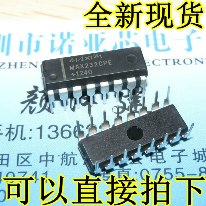 MAX232 MAX232CPE MAX232EPE DIP16 RS-232 | Электроника