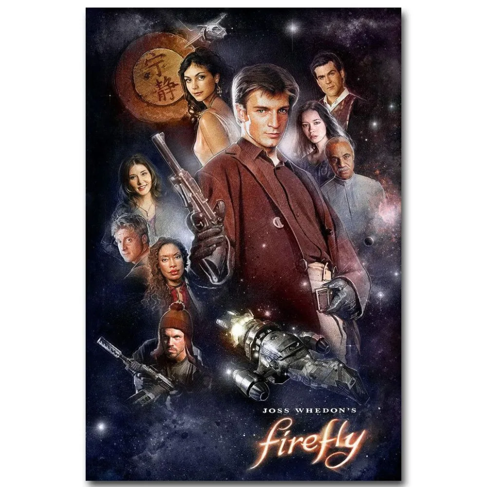 Firefly USA Classic TV Series 2 Wall Sticker Home Decoration Silk Art
