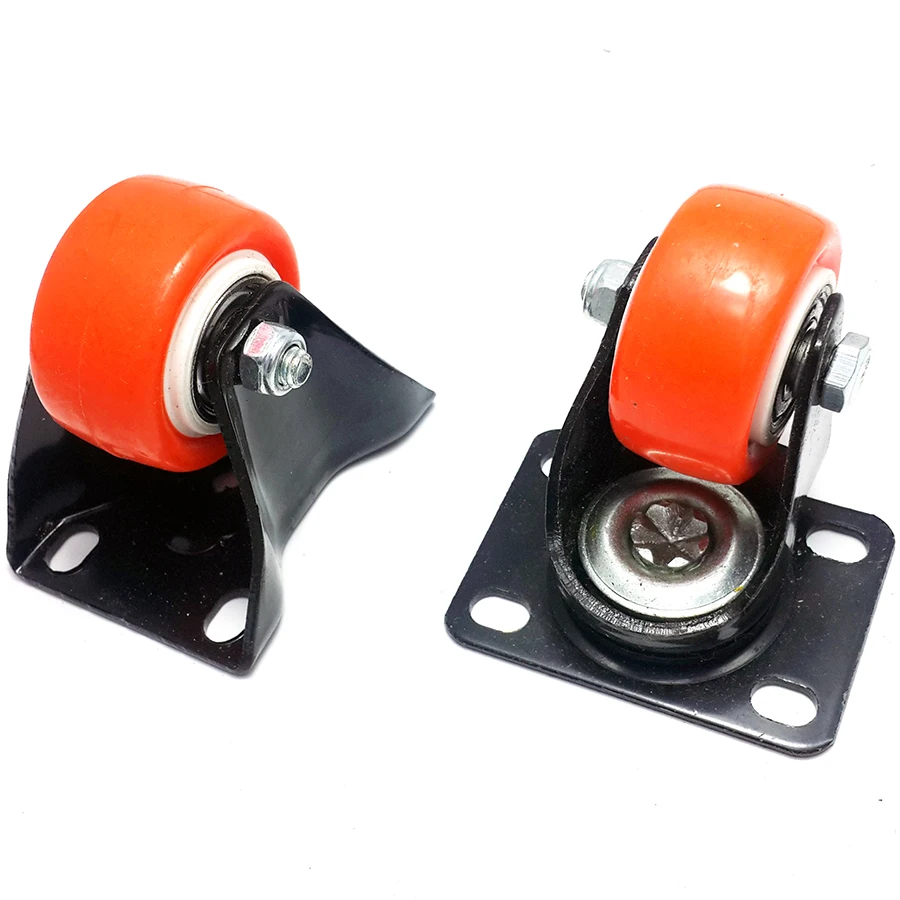 Furniture wheel castor universal Swivel casters Red PP Nylon For Chair