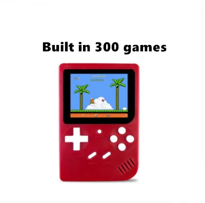 Handeld видео консоль 8 бит Ретро Мини Портативный игровой плеер встроенный 300 классические игры лучший подарок для ребенка Ностальгический плеер - Цвет: RED