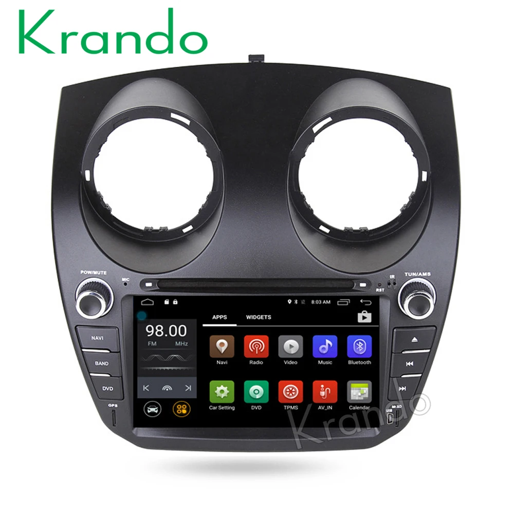 Flash Deal Krando 7" Android 7.1 car audio radio navigation multimedia system for BYD F0 gps dvd entertainment player WIFI 3G DAB+ 0
