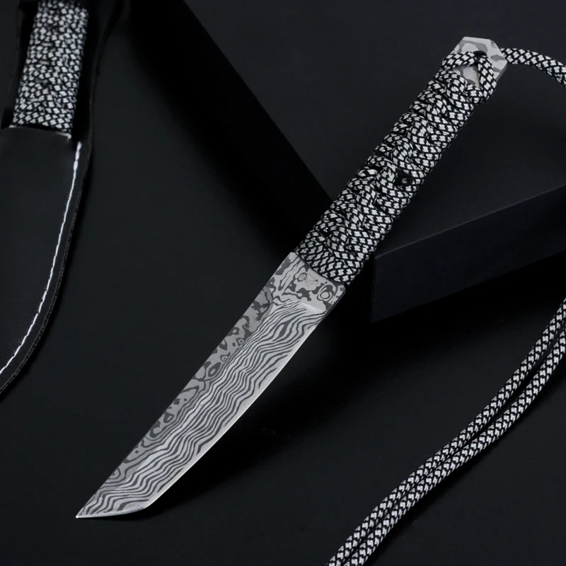Меч короткий нож Катана Открытый нож из нержавеющей стали нож для самозащиты дикий нож для выживания