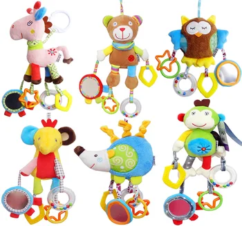 

Cute Animal Baby Rattle Toys Crib Mobiles Stroller Hanging Infant Toy 13 24 Months 2020 New Owl Elephant Baby Rattle Mobil Toys