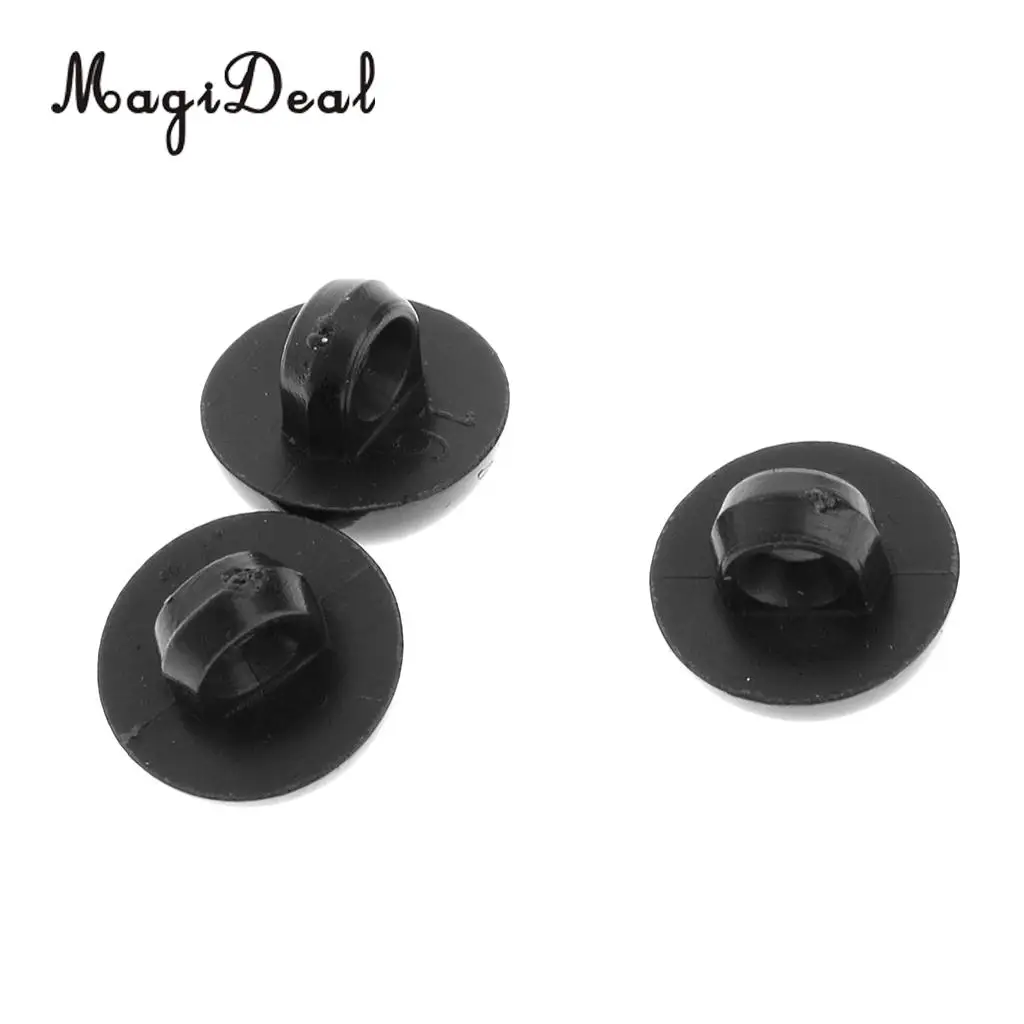 MagiDeal 100Pcs Mushroom Button Domed Sewing Plush Animal Eyes for Baby Clothes Puppets Doll Bear DIY Craft Toy Black 10mm