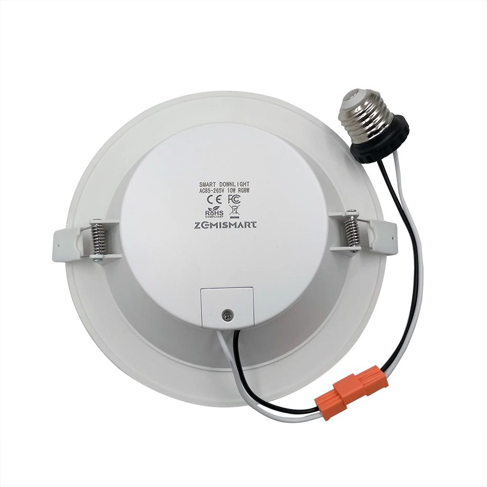 Zemismart, соответствует размерам США 6 дюймов Wi-Fi rgb led-светильник Alexa Google встраиваемые светодиодные лампы приложение Smart Life Управление потолочный светильник