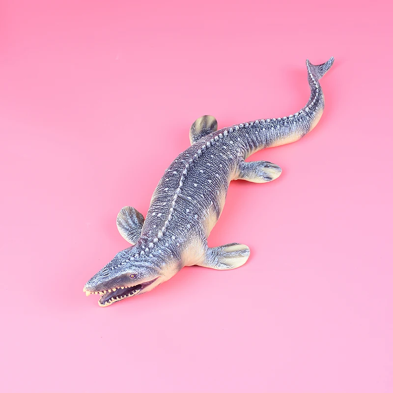 Большой Mosasaurus динозавр игрушка мягкие ПВХ Фигурки ручная роспись модель
