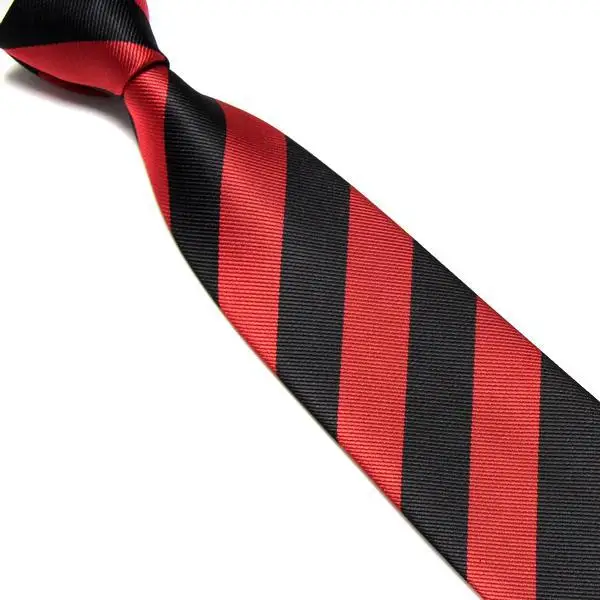 Галстук в полоску для мальчиков с галстуком для колледжа галстук для студентов - Цвет: 26 black red