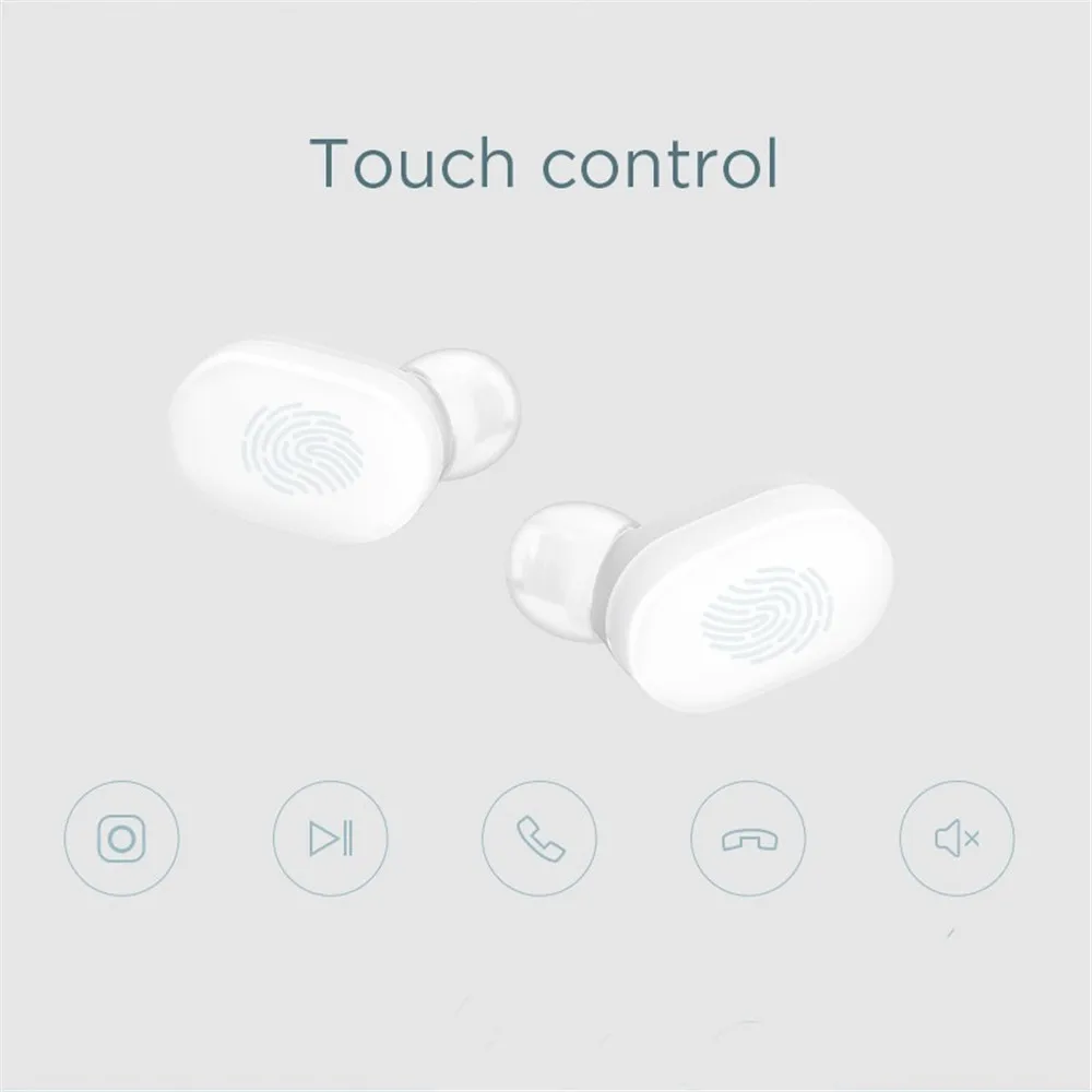 Günstige Original Xiao mi AirDots Bluetooth 5,0 Kopfhörer Jugend Edition mi Wahre Wireless In Ear Ohrhörer Bluetooth 5,0 TWS Air Punkte Headset